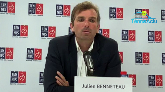 Fed Cup 2019 - Julien Benneteau : "Il y aura beaucoup de Roumains, c'est un événement pour eux" lors de la demie France-Roumanie à Rouen
