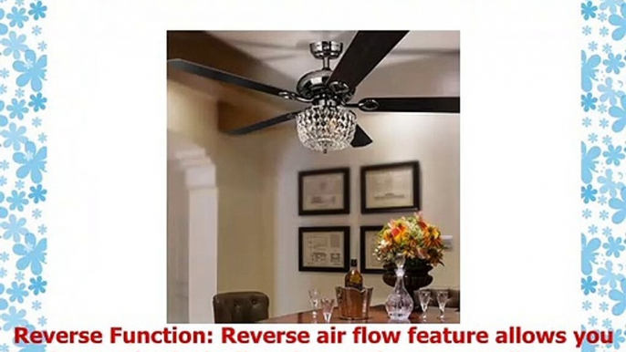 50 Inches Brushed Nickel Downrod Mount Indoor Ceiling Fan with Light Kit and Remote 5