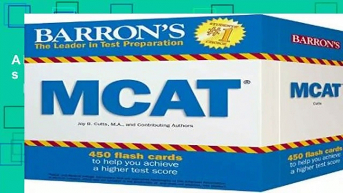 About For Books  Barron s MCAT Flash Cards  Review