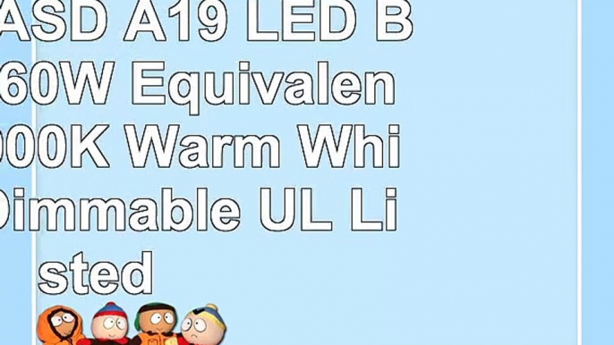 10Pack ASD A19 LED Bulb 9W 60W Equivalent E26 3000K  Warm White NonDimmable UL Listed