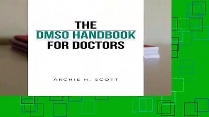 Full E-book  The DMSO Handbook for Doctors  For Kindle