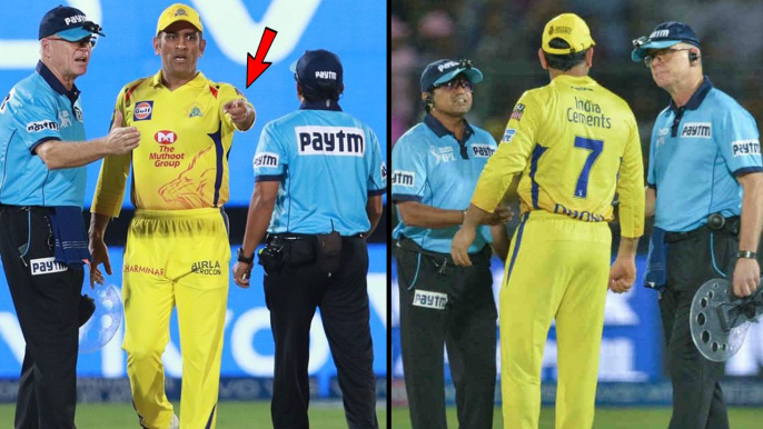 IPL 2019 : MS Dhoni Angry On Umpire During Chennai Super Kings Vs Rajasthan Royals Match | Oneindia