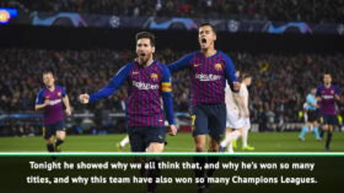 Solskjaer hails 'exceptional' Messi