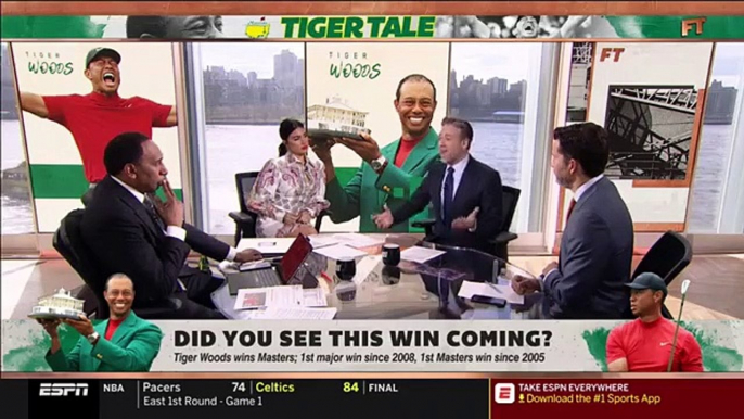 First Take  Stephen A. Smith reacts to Tiger Woods wins 2019 Masters