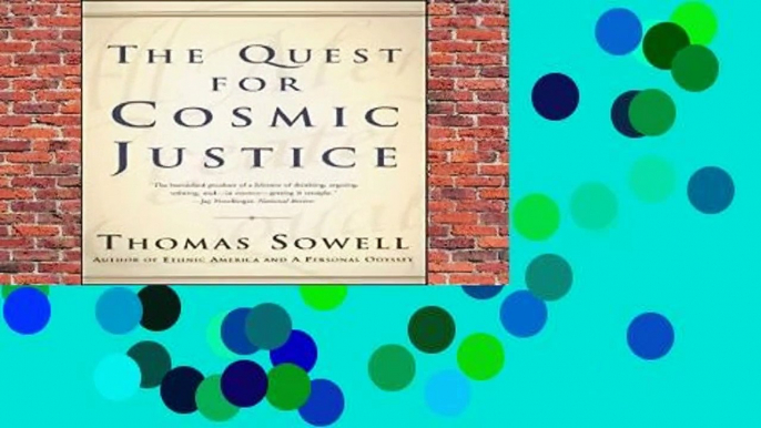 [NEW RELEASES]  Quest for Cosmic Justice, the by Thomas Sowell