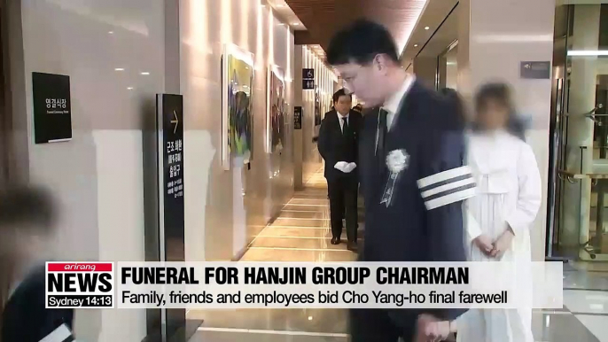 Funeral takes place for late Hanjin Group chairman Cho Yang-ho