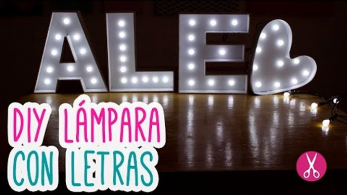 Cómo hacer Letras de Cartón en 3D - Letras Luminosas - Decora tu Cuarto | Catwalk ♥