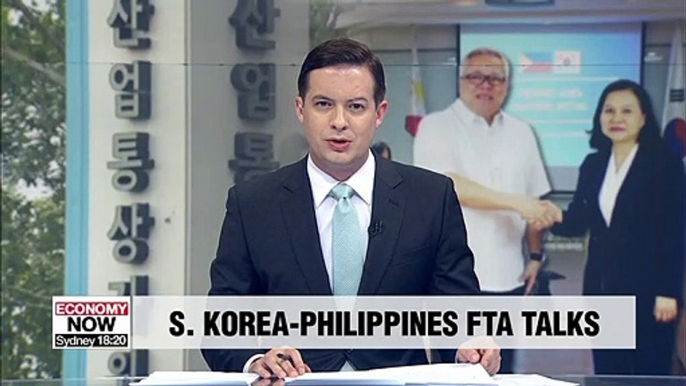 S. Korea, Phillipines agree to pursue bilateral FTA negotiations