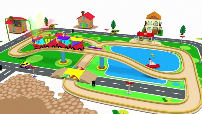 Choo Choo Train - Usine de Jouets Trains - Vidéos pour les Enfants de la Police de dessin animé - Train Jouet Vidéo – Trains