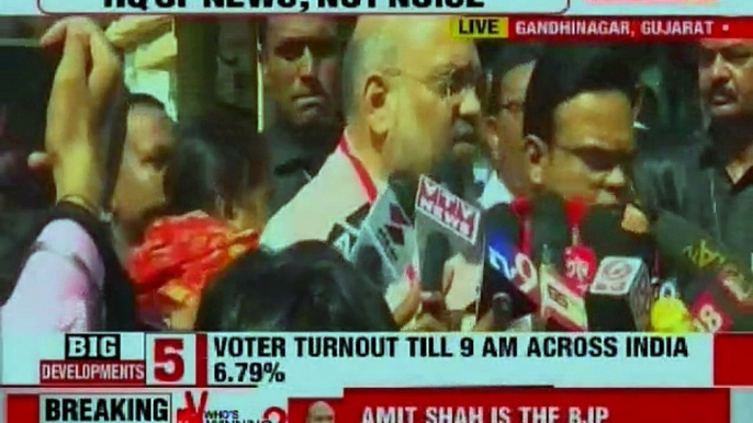 Lok Sabha Election 2019 Phase 3 Voting Day: Amit Shah to media after casting vote in Gandhinagar