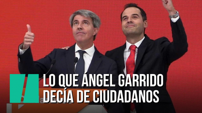 Lo que Ángel Garrido decía de Ciudadanos antes de fichar por ellos