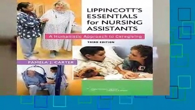 [MOST WISHED]  Lippincott s Essentials for Nursing Assistants (Lippincott Essentials) by Pamela