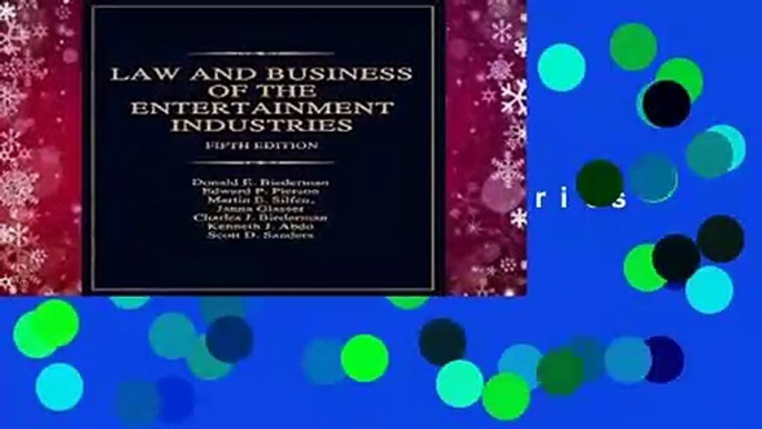 [MOST WISHED]  Law and Business of the Entertainment Industries (Law   Business of the