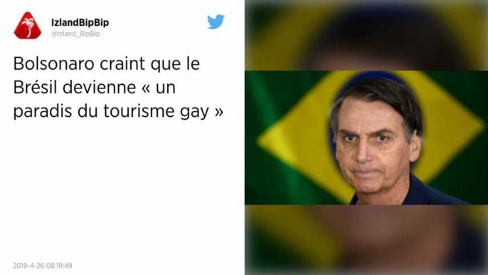 Bolsonaro craint que le Brésil ne devienne « un paradis du tourisme gay »