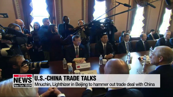 U.S.-China trade talks reach endgame as further talks due in Beijing