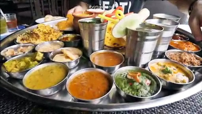 Mumbai's Biggest Thali includes 38 items | Street Foods