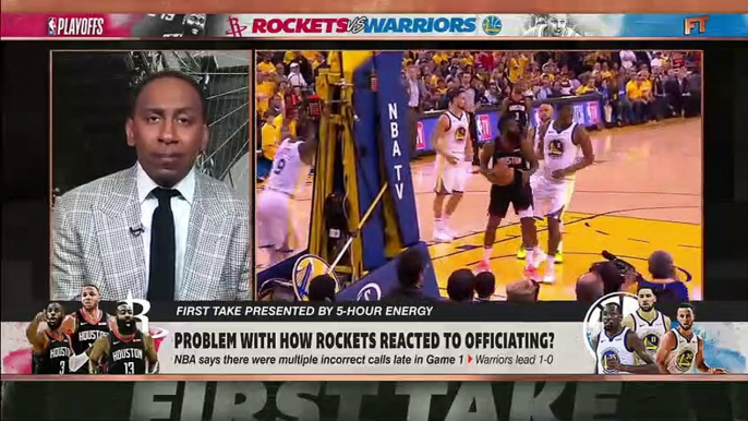 ‘I don’t want to hear that now!’ – Stephen A. rips Rockets for complaining about refs _ First Take