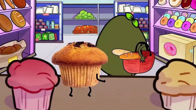 Cutefood Griffonnages vs Avocat - Dessins animés