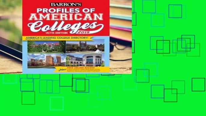 About For Books  Profiles of American Colleges 2019  Review