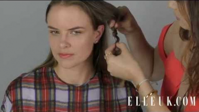 ELLE Beauty School: PREEN. Seventies: How to create crimped hair by rick-racking
