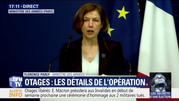 "C'est un véritable exploit", Florence Parly salue l'opération militaire qui a permis la libération d'otages français au Burkina Faso