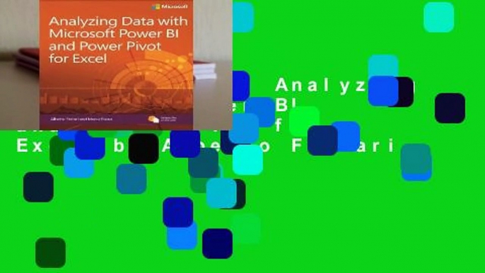 [MOST WISHED]  Analyzing Data with Power BI and Power Pivot for Excel by Alberto Ferrari