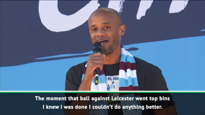 I knew I was done after the Leicester goal - Kompany