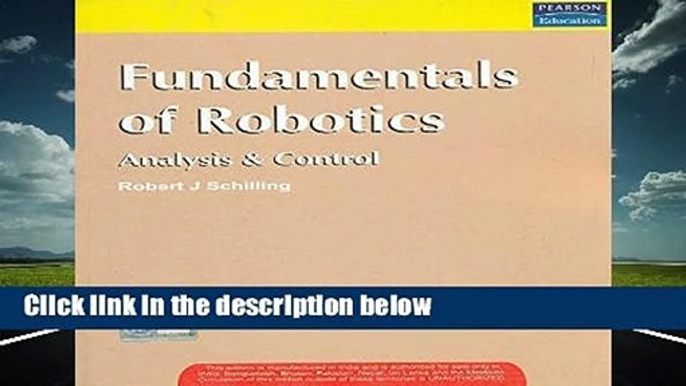 Fundamentals of Robotics: Analysis and Control