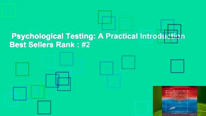 Psychological Testing: A Practical Introduction  Best Sellers Rank : #2