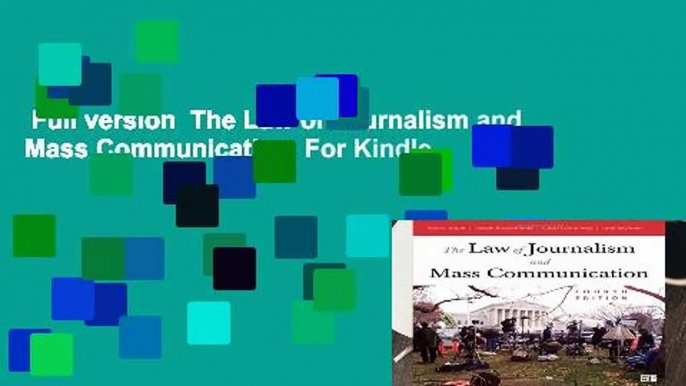 Full version  The Law of Journalism and Mass Communication  For Kindle