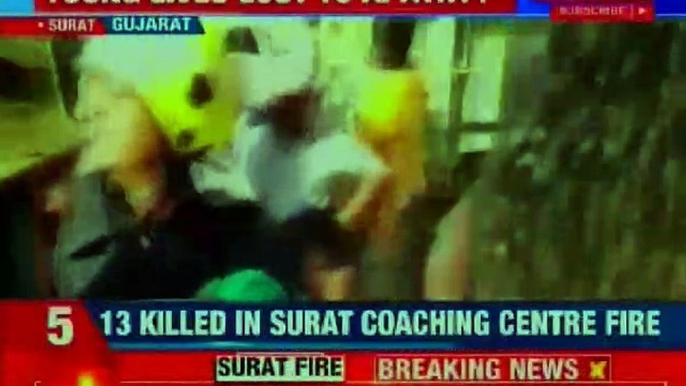 Surat Fire: Students jump off building due to fire; injured admitted to hospital