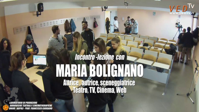 Incontro-lezione con MARIA BOLIGNANO e MAURIZIO FIUME-  Laboratorio di Produzioni audiovisive teatrali e cinematografiche Università degli Studi di Napoli L'Orientale a.a.2018/19 - Docente Prof. FRANCESCO GIORDANO