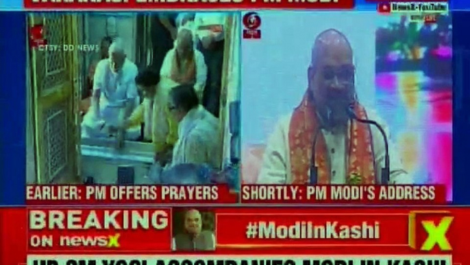 BJP President Amit Shah addresses BJP cadre, PM Narendra Modi has a huge support in Kashi