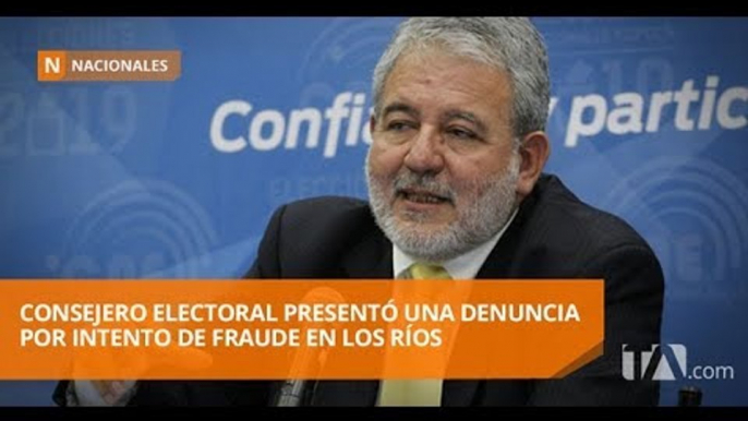 Consejero Verdezoto denunció presunto intento de fraude electoral - Teleamazonas