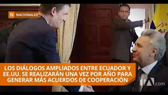 El presidente Moreno se reunió con viceministro de Asuntos Políticos de EE.UU. - Teleamazonas