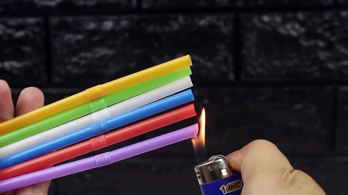 124.10 AWESOME LIFE HACKS WITH DRINKING STRAWS