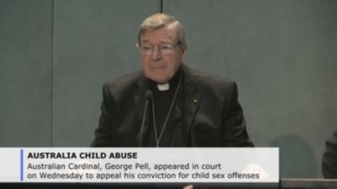 Cardinal Pell appeals child sex abuse conviction