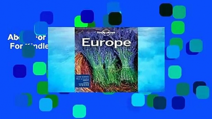 About For Books  Lonely Planet Europe  For Kindle