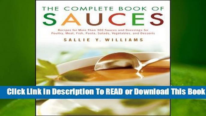 [Read] The Complete Book of Sauces  For Kindle