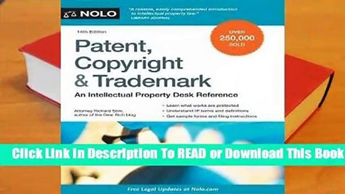 Online Patent, Copyright & Trademark: An Intellectual Property Desk Reference  For Full