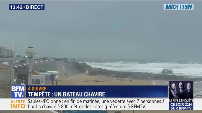 Une vedette de la SNSM avec sept personnes à son bord chavire aux Sables-d'Olonne, 3 sauveteurs décédés