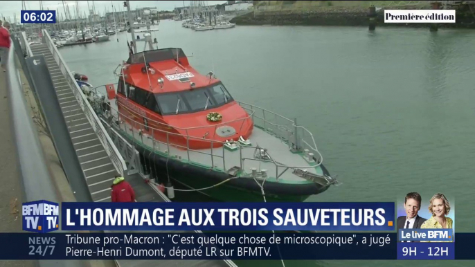 Un défilé d'une dizaine de bateaux et une marche blanche... Les Sables-d'Olonne rendent hommage ce lundi aux trois sauveteurs de la SNSM