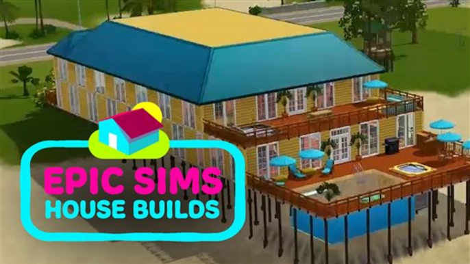 Epic Sims House Builds: A stunning beach house time lapse