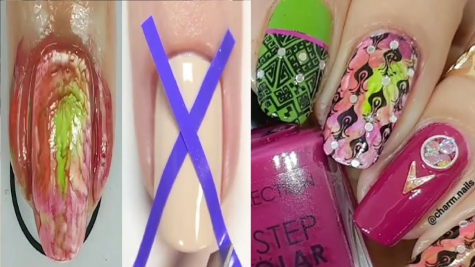 ODDLY SATISFYING NAIL ART DESIGNS  BEST NAIL HACKS  NAIL TUTORIALS  2019