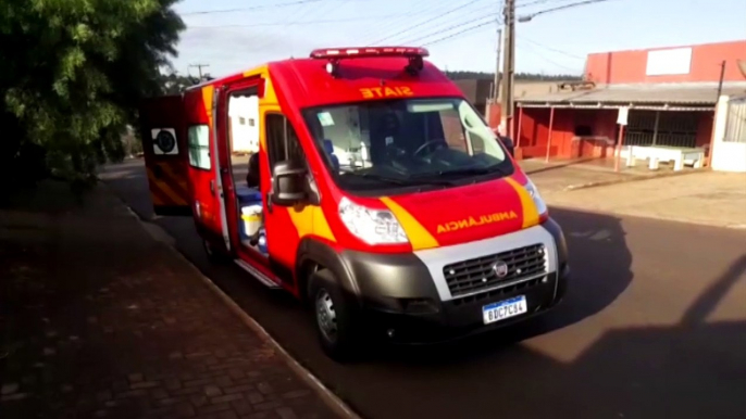 Mulher fica ferida ao sofrer queda no Bairro Santa Felicidade