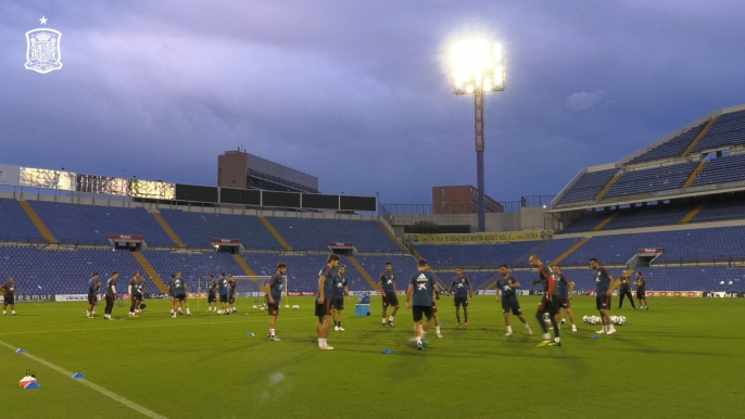 Entrenamiento de la Selección Española de Fútbol