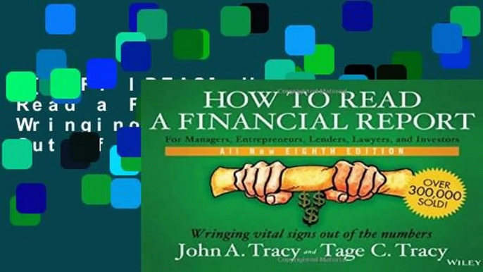 [GIFT IDEAS] How to Read a Financial Report: Wringing Vital Signs Out of the Numbers