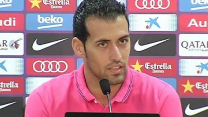 Busquets: "Estamos en la dinámica de seguir trabajando y mejorando"