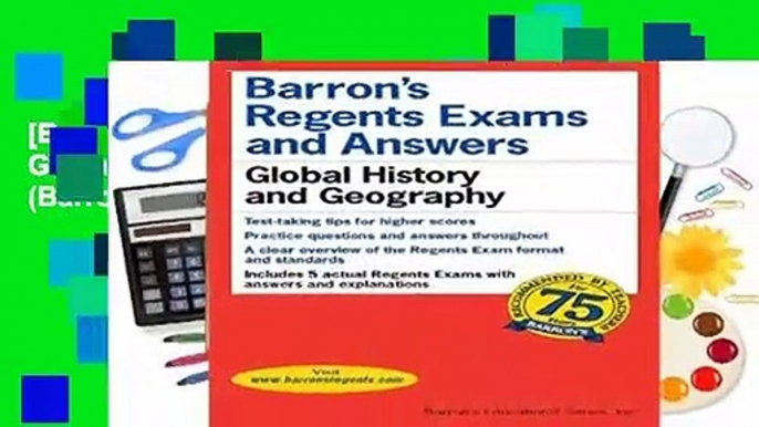 [BEST SELLING]  Regents Exams and Answers: Global History and Geography: Global Studies (Barron s