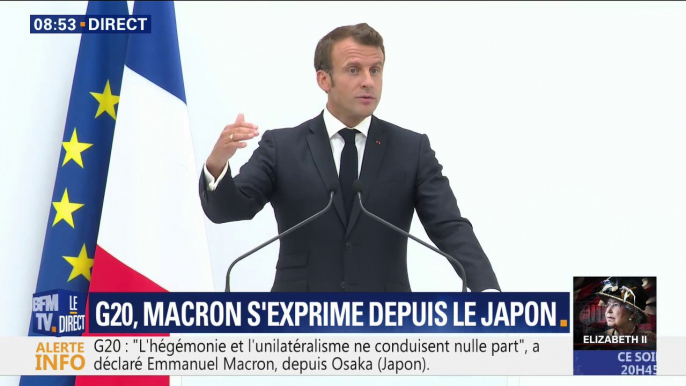 G20: Emmanuel Macron annonce un accord à 19 pour la mise en oeuvre de l'accord de Paris, sans les États-Unis